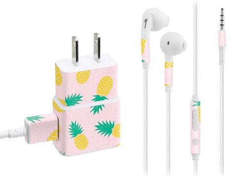 Summer Pineapples Phone Charger Skin