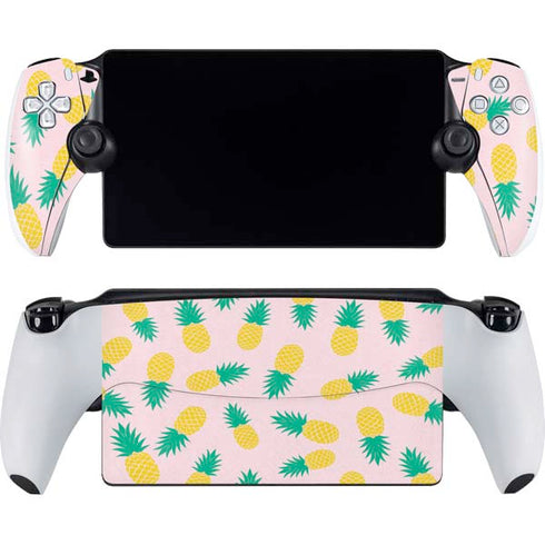 Summer Pineapples PlayStation Portal Remote Player Skin