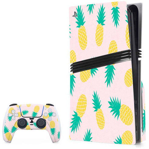Summer Pineapples PS5 Pro Disk Bundle Skin