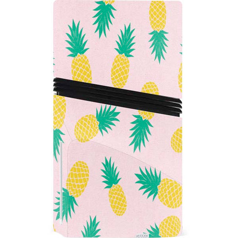 Summer Pineapples PS5 Pro Disk Console Skin