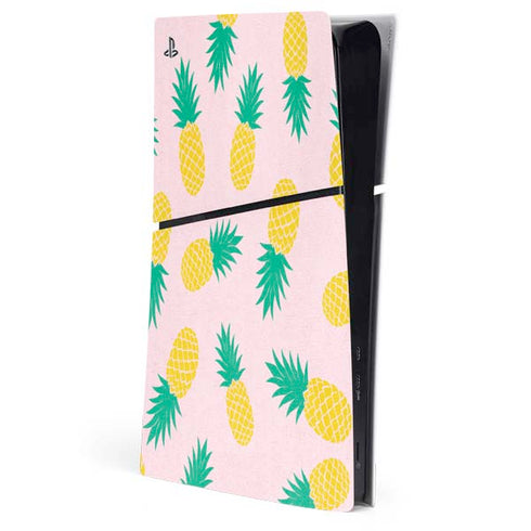Summer Pineapples PS5 Slim Digital Edition Console Skin