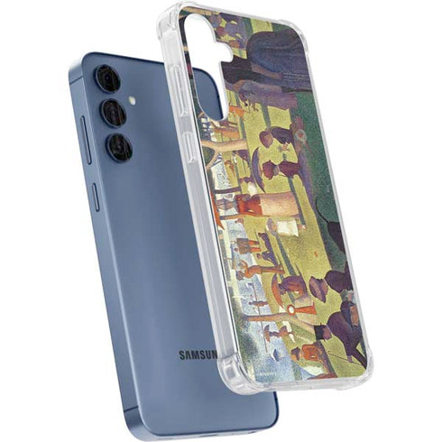 Georges Seurat Sunday Afternoon on the Island of La Grande Jatte Galaxy A55 5G Clear Case