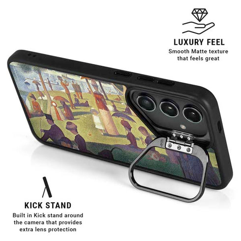 Georges Seurat Sunday Afternoon on the Island of La Grande Jatte Galaxy S25 Plus Kickstand Case