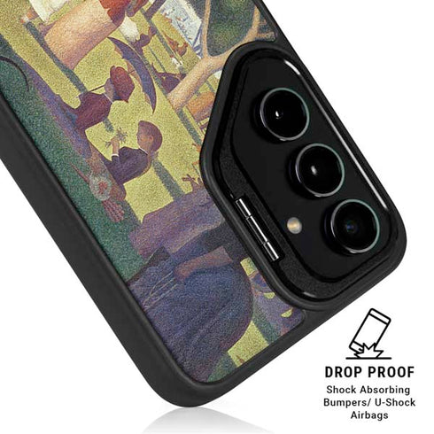 Georges Seurat Sunday Afternoon on the Island of La Grande Jatte Galaxy S25 Plus Kickstand Case