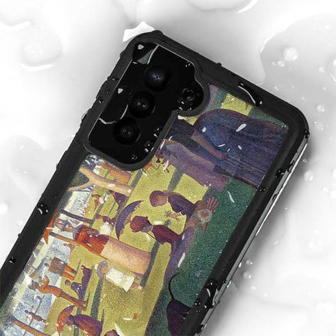 Georges Seurat Sunday Afternoon on the Island of La Grande Jatte Galaxy S24 Plus Waterproof Case