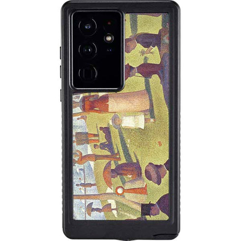 Georges Seurat Sunday Afternoon on the Island of La Grande Jatte Galaxy S24 Ultra Waterproof Case