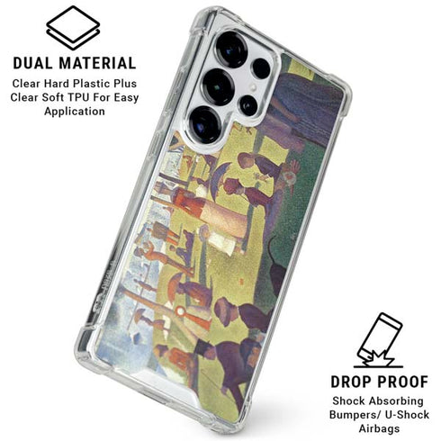 Georges Seurat Sunday Afternoon on the Island of La Grande Jatte Galaxy S25 Ultra Clear Case