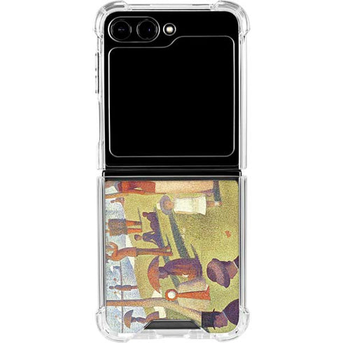 Georges Seurat Sunday Afternoon on the Island of La Grande Jatte Galaxy Z Flip6 Clear Case
