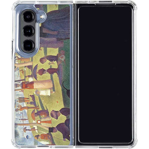 Georges Seurat Sunday Afternoon on the Island of La Grande Jatte Galaxy Z Fold5 5G Clear Case