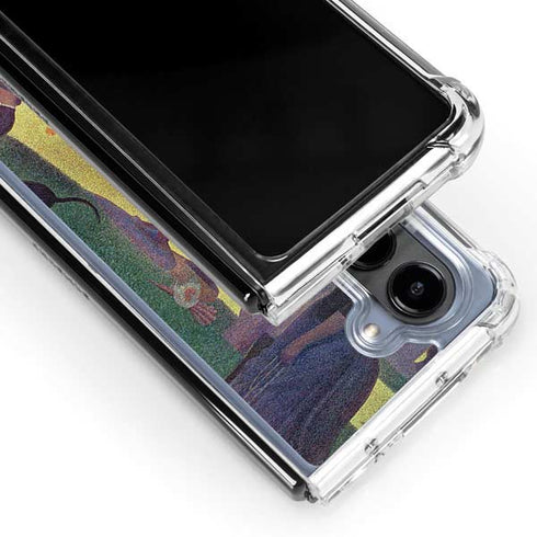 Georges Seurat Sunday Afternoon on the Island of La Grande Jatte Galaxy Z Fold5 5G Clear Case