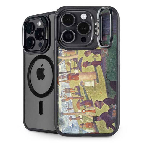Georges Seurat Sunday Afternoon on the Island of La Grande Jatte iPhone 14 Pro Kickstand Case