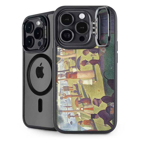 Georges Seurat Sunday Afternoon on the Island of La Grande Jatte iPhone 14 Pro Max Kickstand Case