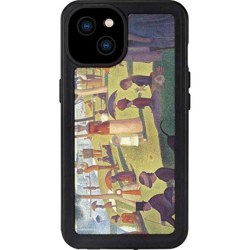 Georges Seurat Sunday Afternoon on the Island of La Grande Jatte iPhone 15 Plus Waterproof Case