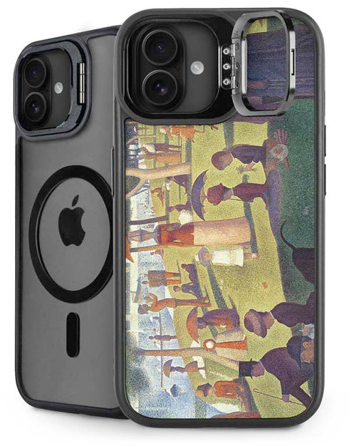 Georges Seurat Sunday Afternoon on the Island of La Grande Jatte iPhone 16 Kickstand Case