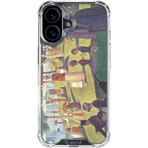 Georges Seurat Sunday Afternoon on the Island of La Grande Jatte iPhone 16 Plus Clear Case