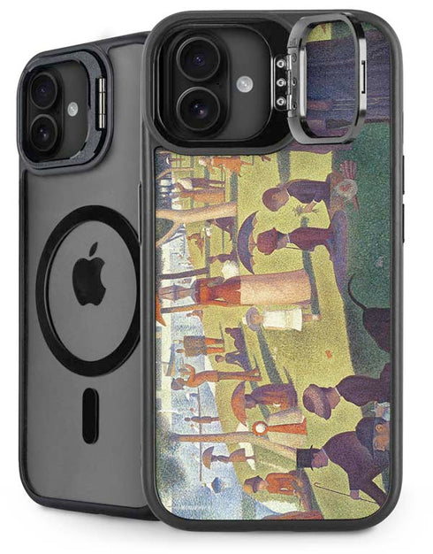 Georges Seurat Sunday Afternoon on the Island of La Grande Jatte iPhone 16 Plus Kickstand Case