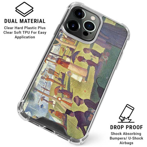 Georges Seurat Sunday Afternoon on the Island of La Grande Jatte iPhone 16 Pro Clear Case