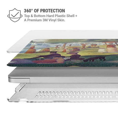 Georges Seurat Sunday Afternoon on the Island of La Grande Jatte MacBook Pro 14in (2021-24) Case plus Skin