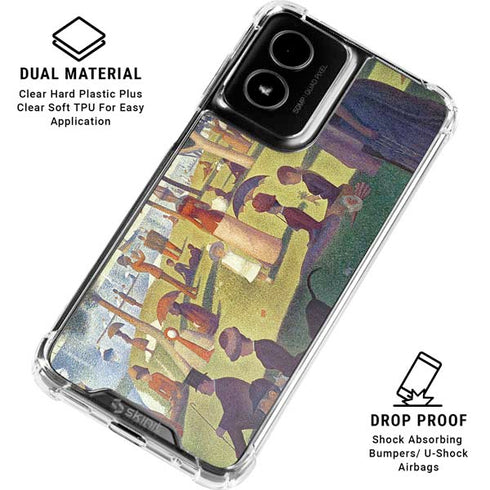 Georges Seurat Sunday Afternoon on the Island of La Grande Jatte Moto G Power 5G (2024) Clear Case