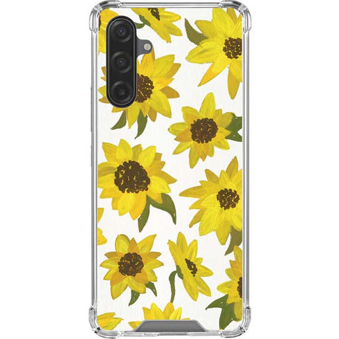 Sunflower Acrylic by Cat Coq Galaxy A17 Clear Case