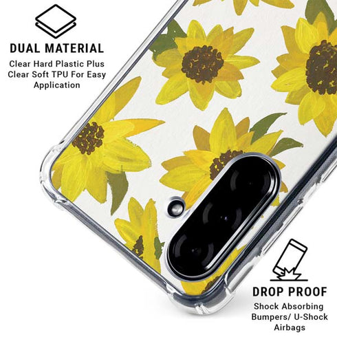 Sunflower Acrylic by Cat Coq Galaxy A36 5G Clear Case