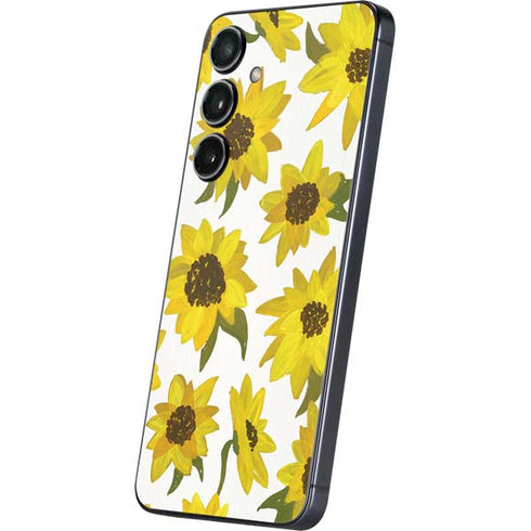 Sunflower Acrylic by Cat Coq Galaxy S25 Skin