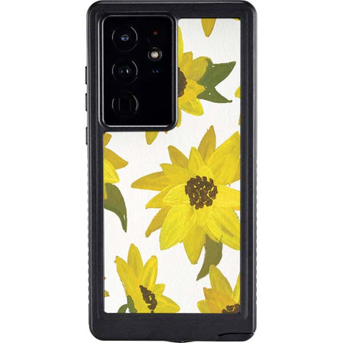 Sunflower Acrylic by Cat Coq Galaxy S24 Ultra Waterproof Case