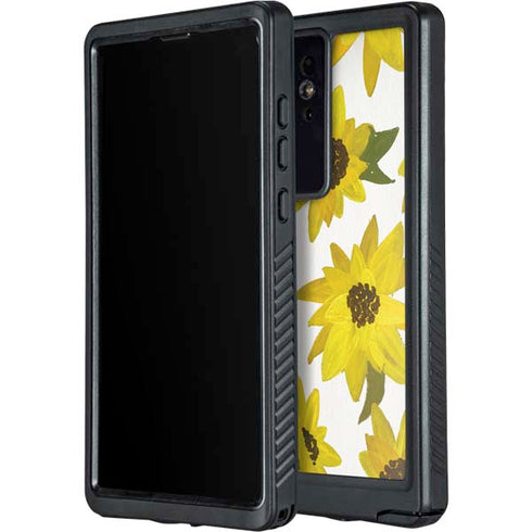 Sunflower Acrylic by Cat Coq Galaxy S24 Ultra Waterproof Case