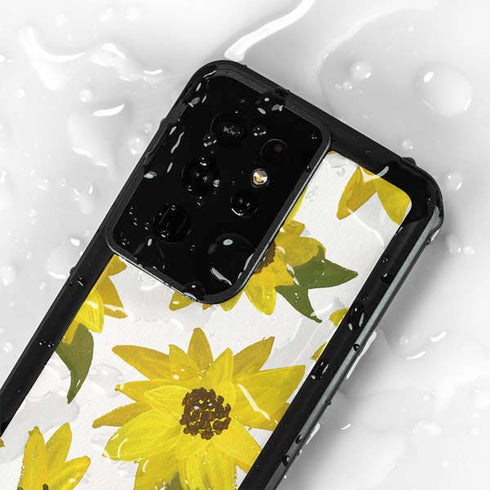 Sunflower Acrylic by Cat Coq Galaxy S24 Ultra Waterproof Case