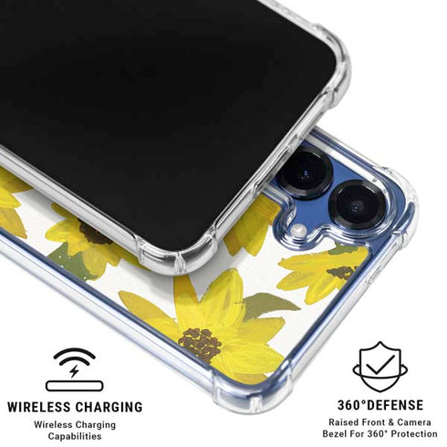 Sunflower Acrylic by Cat Coq Galaxy S25 Clear Case