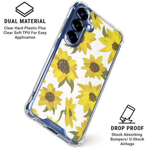 Sunflower Acrylic by Cat Coq Galaxy S25 Clear Case