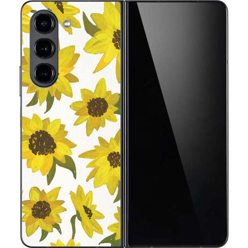 Sunflower Acrylic by Cat Coq Galaxy Z Fold5 5G Skin