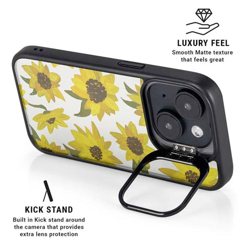 Sunflower Acrylic by Cat Coq iPhone 14 Plus Kickstand Case