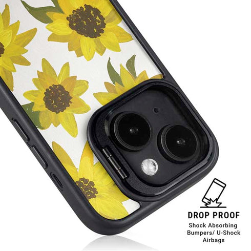 Sunflower Acrylic by Cat Coq iPhone 15 Kickstand Case