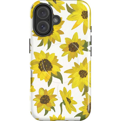 Sunflower Acrylic by Cat Coq iPhone 16 Magsafe Impact Case
