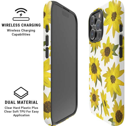 Sunflower Acrylic by Cat Coq iPhone 16 Pro Magsafe Impact Case