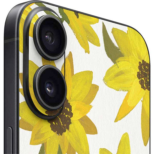 Sunflower Acrylic by Cat Coq iPhone 16 Skin