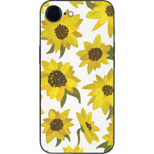 Sunflower Acrylic by Cat Coq iPhone 16e Skin