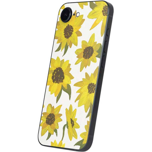 Sunflower Acrylic by Cat Coq iPhone 16e Skin