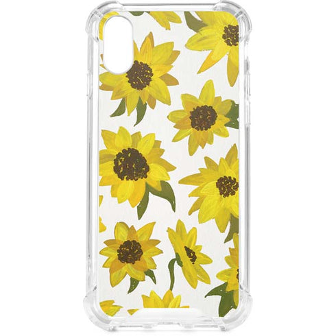 Sunflower Acrylic by Cat Coq iPhone XS Clear Case