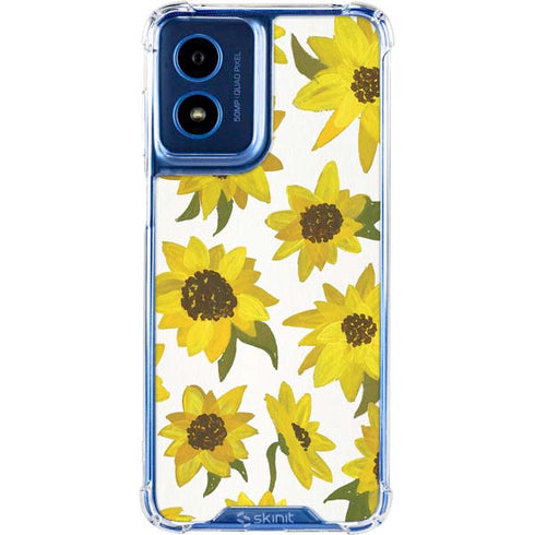 Sunflower Acrylic by Cat Coq Moto G 5G (2024) Clear Case