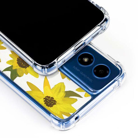 Sunflower Acrylic by Cat Coq Moto G 5G (2024) Clear Case