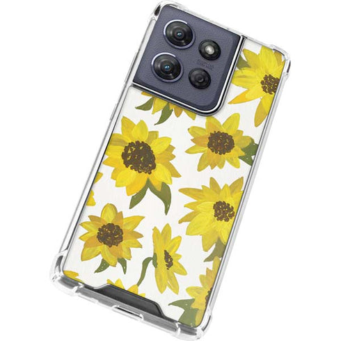 Sunflower Acrylic by Cat Coq Moto G Play 5G (2025) Clear Case