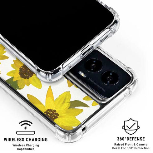 Sunflower Acrylic by Cat Coq Moto G Power 5G (2024) Clear Case