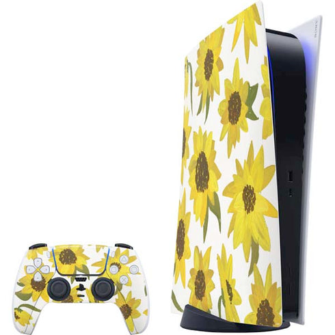 Sunflower Acrylic by Cat Coq PlayStation PS5 Skins
