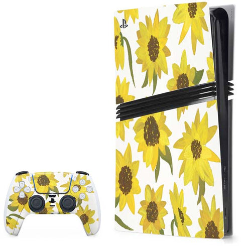 Sunflower Acrylic by Cat Coq PlayStation PS5 Skins