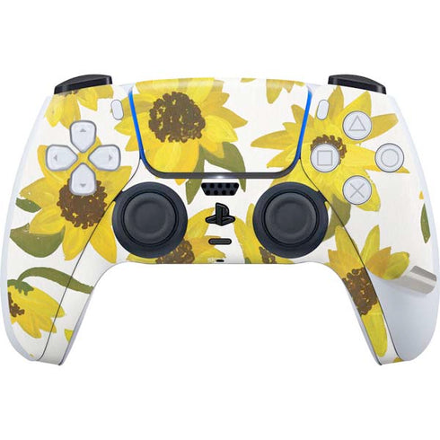 Sunflower Acrylic by Cat Coq PS5 Pro Disk Bundle Skin