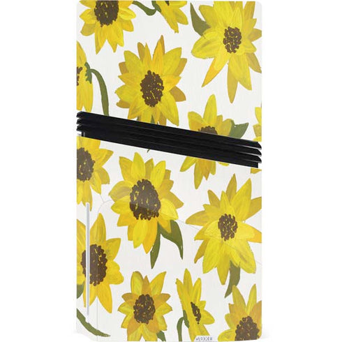 Sunflower Acrylic by Cat Coq PS5 Pro Disk Console Skin