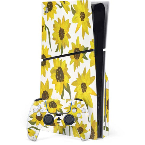 Sunflower Acrylic by Cat Coq PlayStation PS5 Skins
