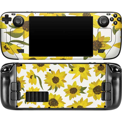 Sunflower Acrylic by Cat Coq Steam Deck Handheld Gaming Computer OLED Skin